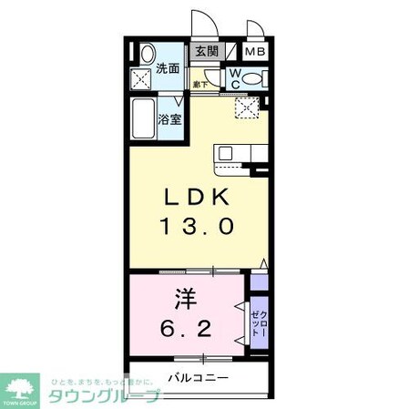 アリーサコート セントの物件間取画像